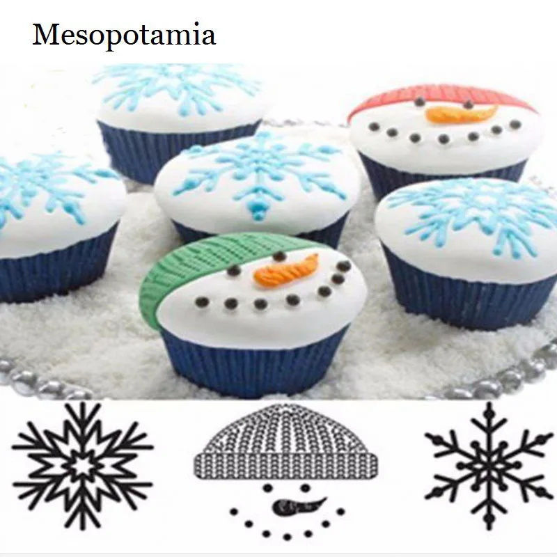 Сделай Сам скрапбукинг Рождество зеркальная форма для печенья тиснение файл