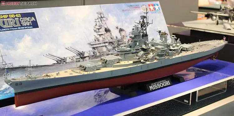 Сборная модель корабля 1:350 американского BB-6" Missouri" линкор 78029