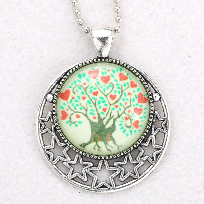 2 шт. Хрустальный кабошон 5 видов стилей цинковый сплав серебряное ожерелье со