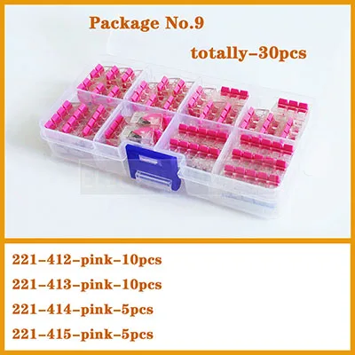 Package No.9-30pcs Провода разъем Набор штекер-в питания контактный разъем кабеля провода разъемы 3 шпильки терминал электронный провод соединение посылка комплект - Цвет: Package No.9-30pcs