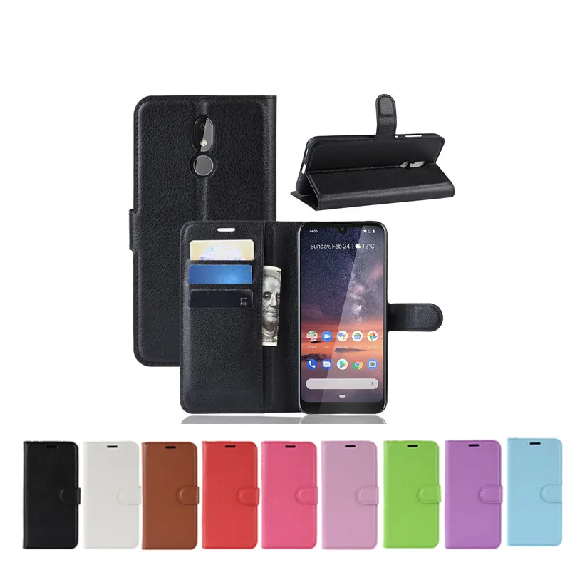 

10pcs/Lot Litchi Grain Flip PU Leather Phone Case For Nokia G300 G50 C01 Plus XR 20 X20 X10 G10 G20 1.4 5.4 C3 2.4 3.4 8.3 5.3