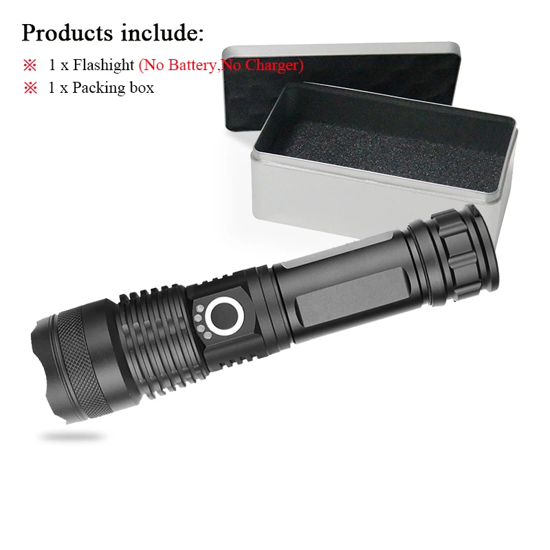 USB Flashlight A-BOX Прожектор супер яркий cree xhp50 фонарик перезаряжаемые zoomble фонари led фонарик USB 18650 или 26650 Лампе torche - Испускаемый цвет: USB Flashlight A-BOX