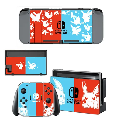 YSNS1712 Виниловые наклейки для nintendo Switch для консоли nintendo Switch и контроллера-для Pokemon Go Pikachu - Цвет: YSNS1712