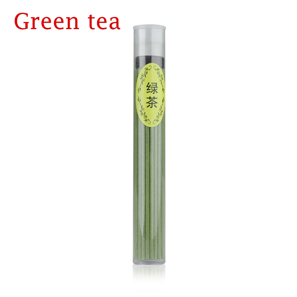 Green Tea 55 палочек/упаковка, домашние натуральные палочки для благовоний, арома, сандаловое дерево, роза, зеленый чай, палочки для благовоний, арома, сандаловое дерево, освежитель воздуха - Аромат: Green Tea