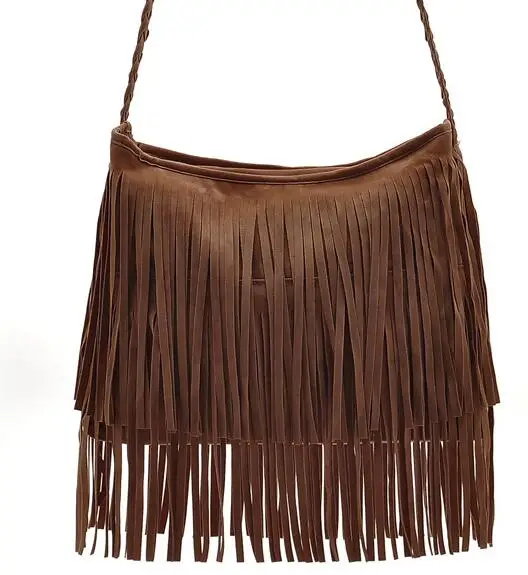 Высококачественная винтажная женская сумка через плечо из искусственной замши с