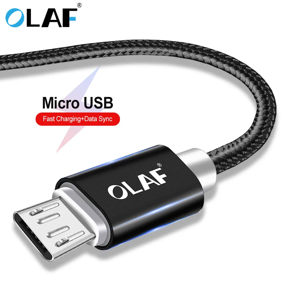 Кабель Micro USB OLAF в нейлоновой оплетке 1 м 2 3 5 0 25 usb кабель для синхронизации данных и