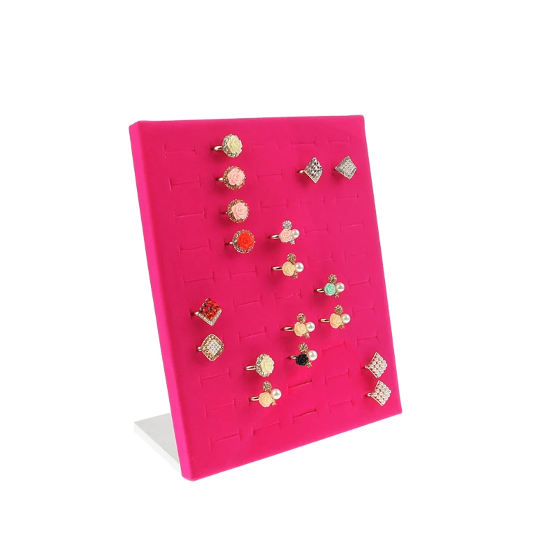 Бесплатная доставка 50 вмещает кольцо полка для дисплея подставка ювелирных