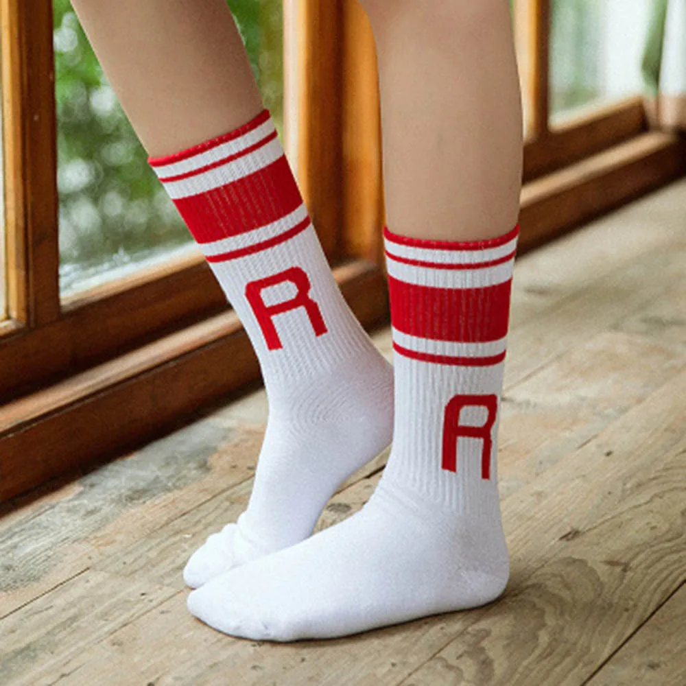 SAGACE спортивные носки высокие без пятки женские полосатые для кемпинга