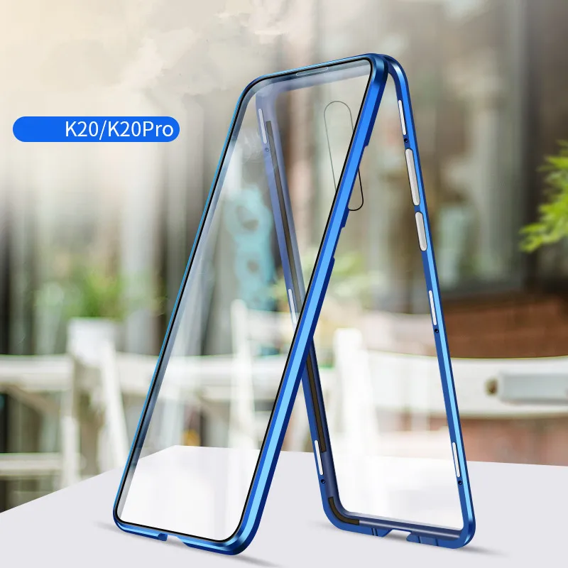 Чехол redmi k20 pro с магнитной автоматической адсорбцией для Xiaomi Mi 9t redmi K20, задняя крышка из закаленного стекла, полностью завернутый чехол