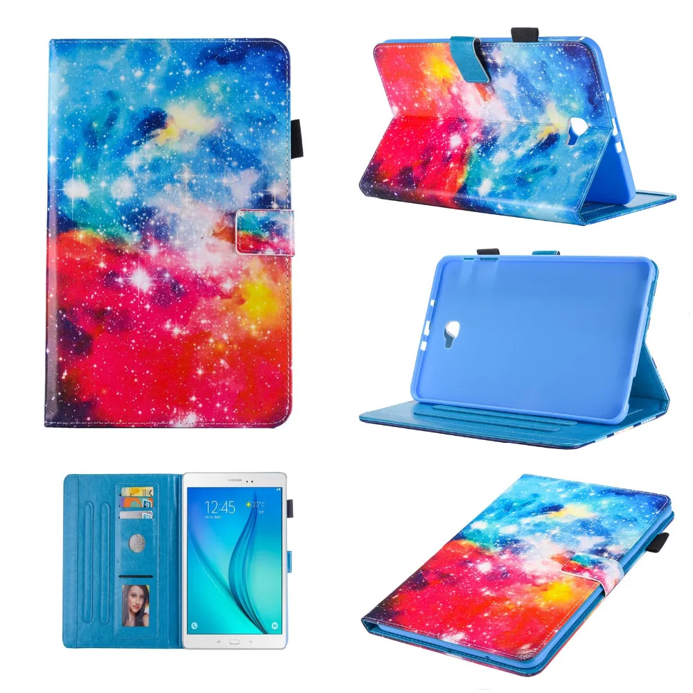 Чехол для Samsung Galaxy Tab A 10 1 T580 T585 SM T580N T585C + пленка ручка|Чехлы планшетов и