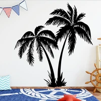 coconut tree vinyl wall sticker for home living room bed room decoration mural house wallstickers