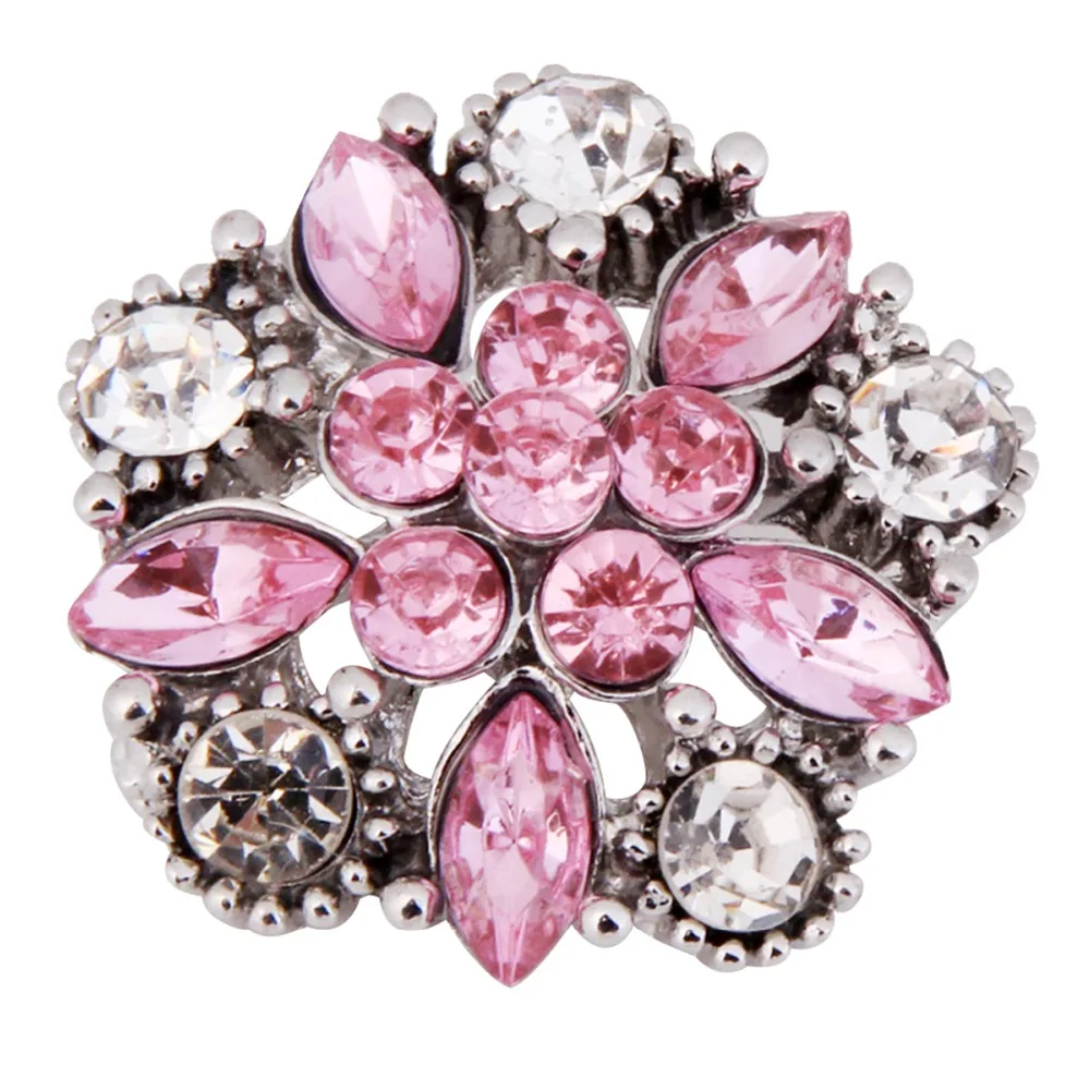 18 мм Стразы защелкивается 5 цветов Димонда клёпки со стразами очаровательные