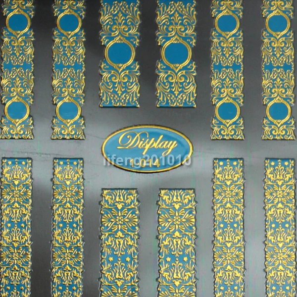 Высокое качество 7 неоновых цветов 3D наклейки для дизайна ногтей декоративные