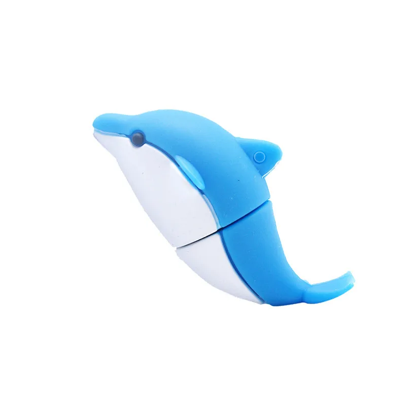 Мультяшный флеш накопитель милый Дельфин usb 4 ГБ 8 16 32 64 USB 2 0 с животными|USB