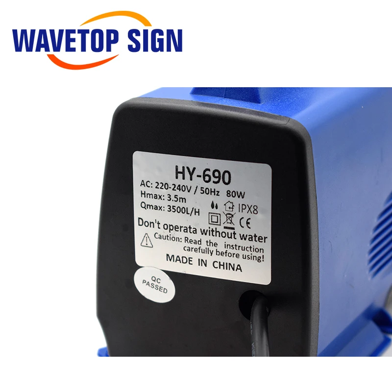 Многофункциональный погружной водяной насос WaveTopSign 80 Вт 3 5 м 220 л/ч IPX8 в для