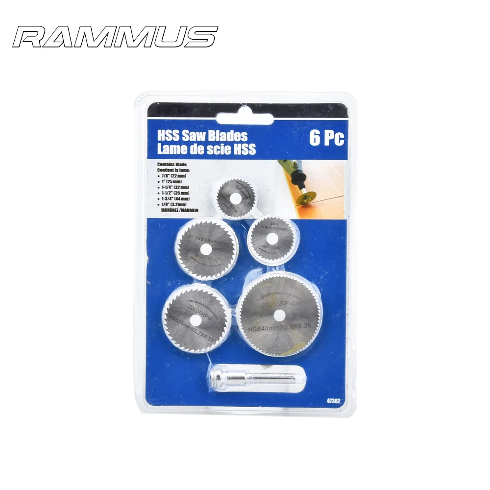 6 шт. Набор Мини дисковых пильных лезвий отрезной диск из стали HSS роторный