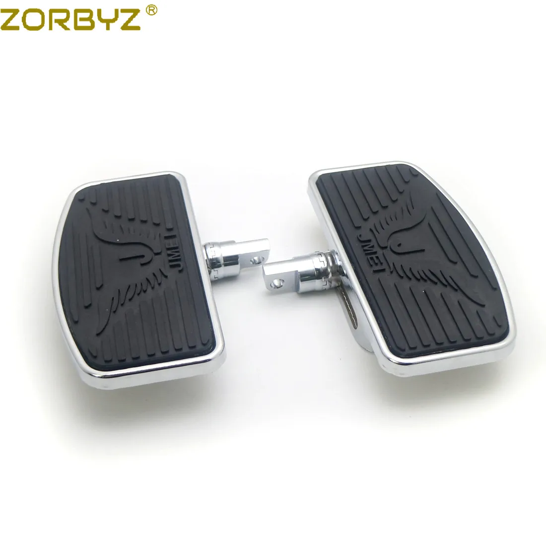 ZORBYZ пара черных регулируемых передних и задних пассажирских напольных подножек