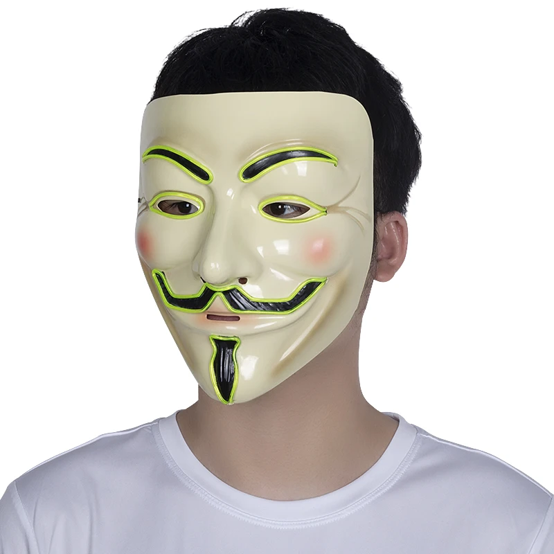 El светильник светодиодный V маска для вендетты Anonymous Guy Fawkes