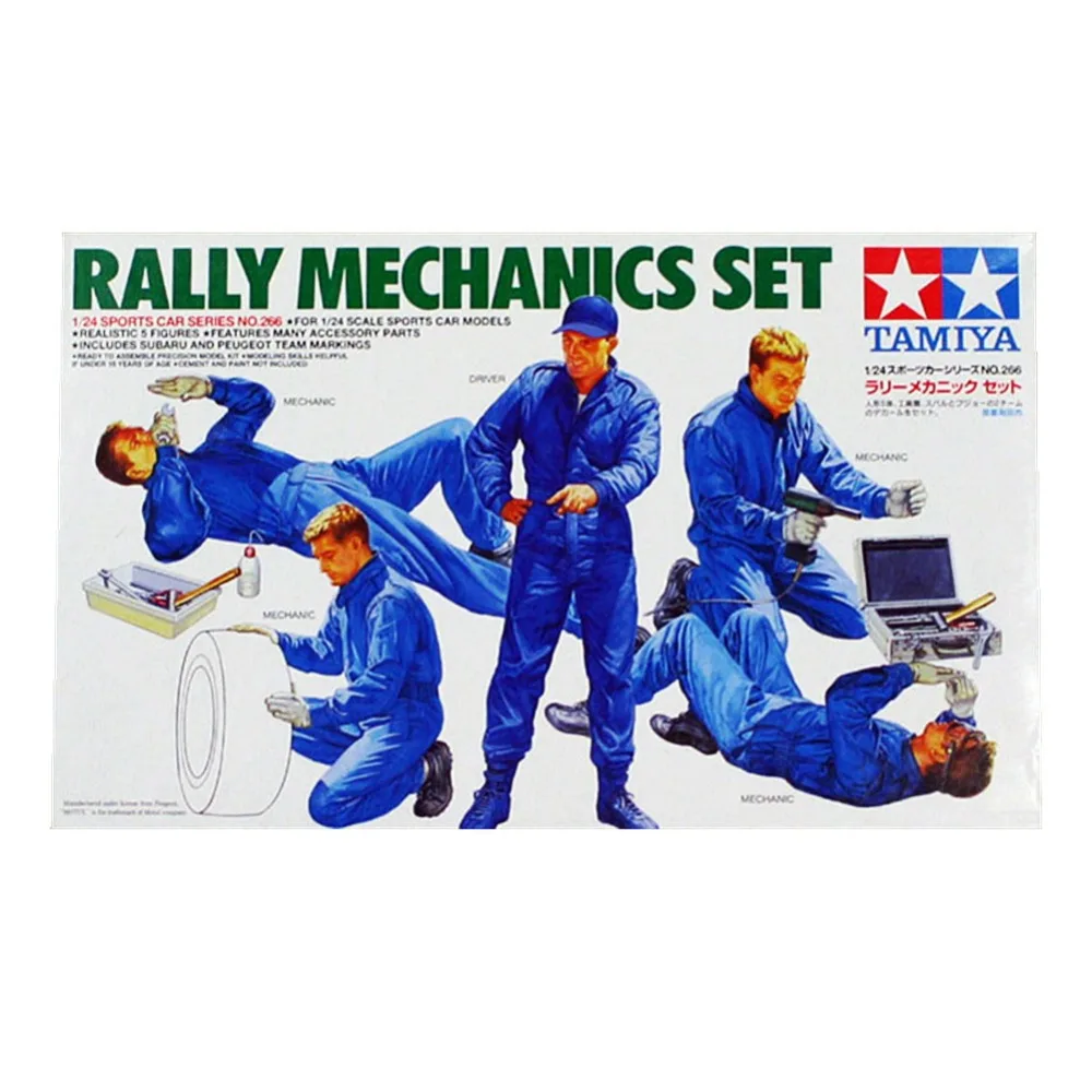 

OHS Tamiya 24266 1/24 Rally Mechanics Set Miniatures figures Assembly plastic Model Building Kits G