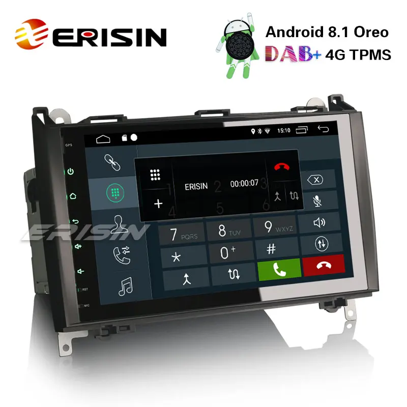 Erisin ES2892B 9 &quotНовый Android 8 1 автомобиля gps навигации радиостанция DAB + 4 г без DVD для Benz A