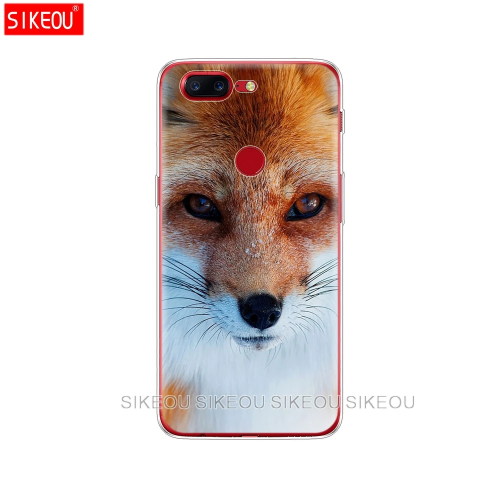 Силиконовый чехол для Oneplus one plus 6 5T 5 3 A3000 A5000 мягкий ТПУ с цветным рисунком лисы