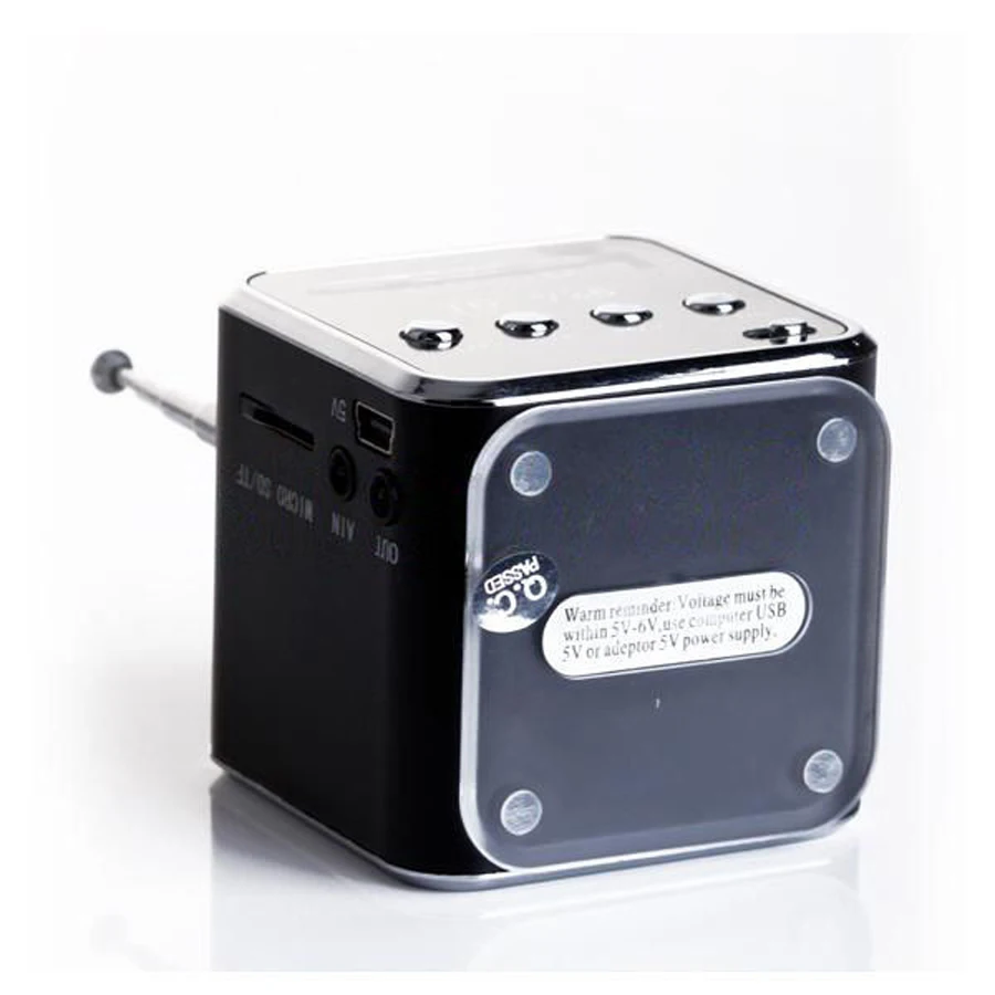 Портативная мини колонка FM радио MP3 музыкальный плеер звуковая коробка с