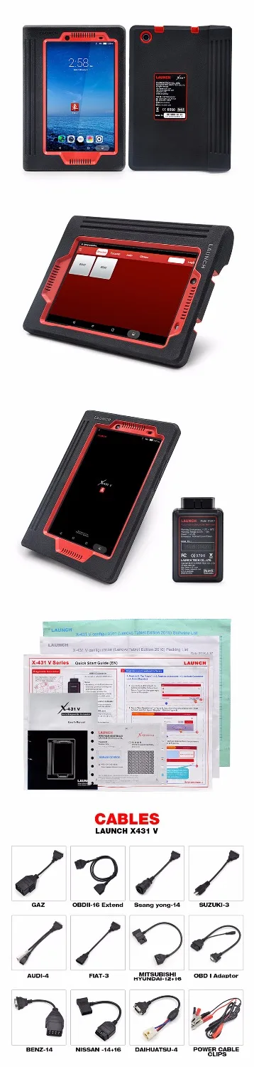 Старт X431 V 8 дюймов в Wi Fi/Bluetooth диагноз Инструмент Полный Системы X 431 сканер
