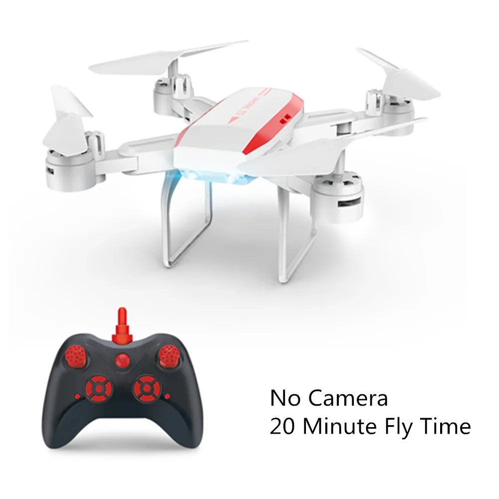 KY606D RC складной Дрон Квадрокоптер 20 минут полета FPV Вертолет с 0.3MP 1080P 4K HD Wifi камера - Цвет: No camera white