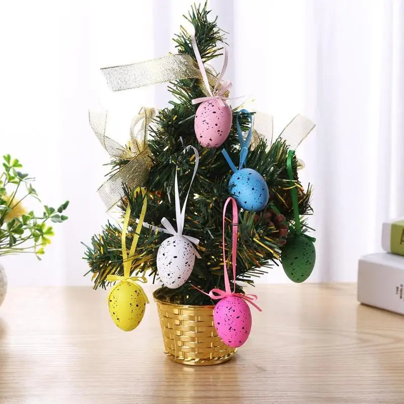 18 шт. пасхальные яйца Дети DIY ремесло яйца ручная роспись Пасхальные декоративные игрушки Дети Подвески Украшения