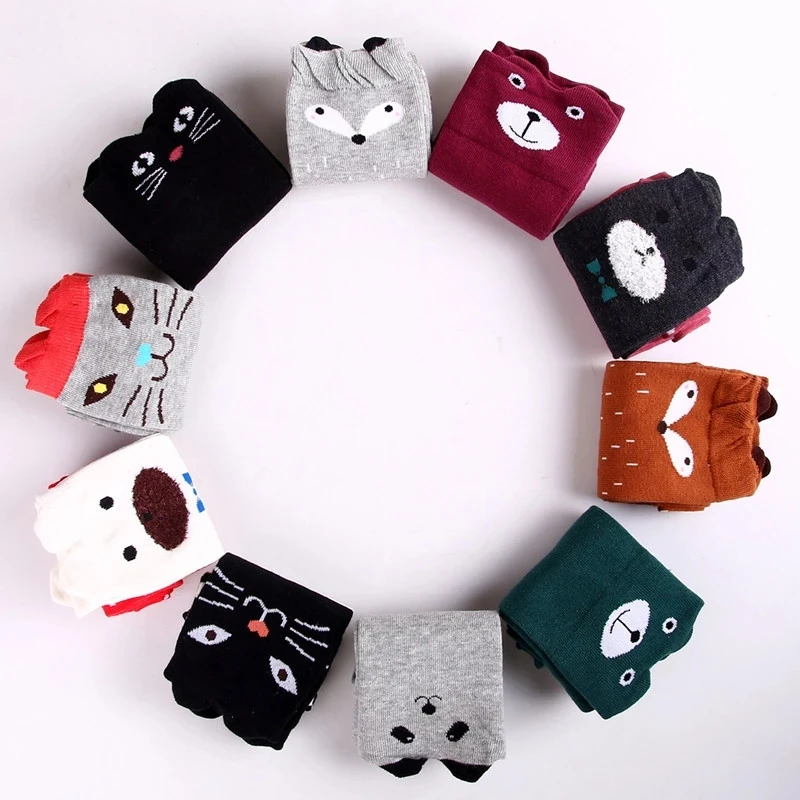 2 пар/лот подарок на Рождество гольфы для девочек с рисунком из мультфильма