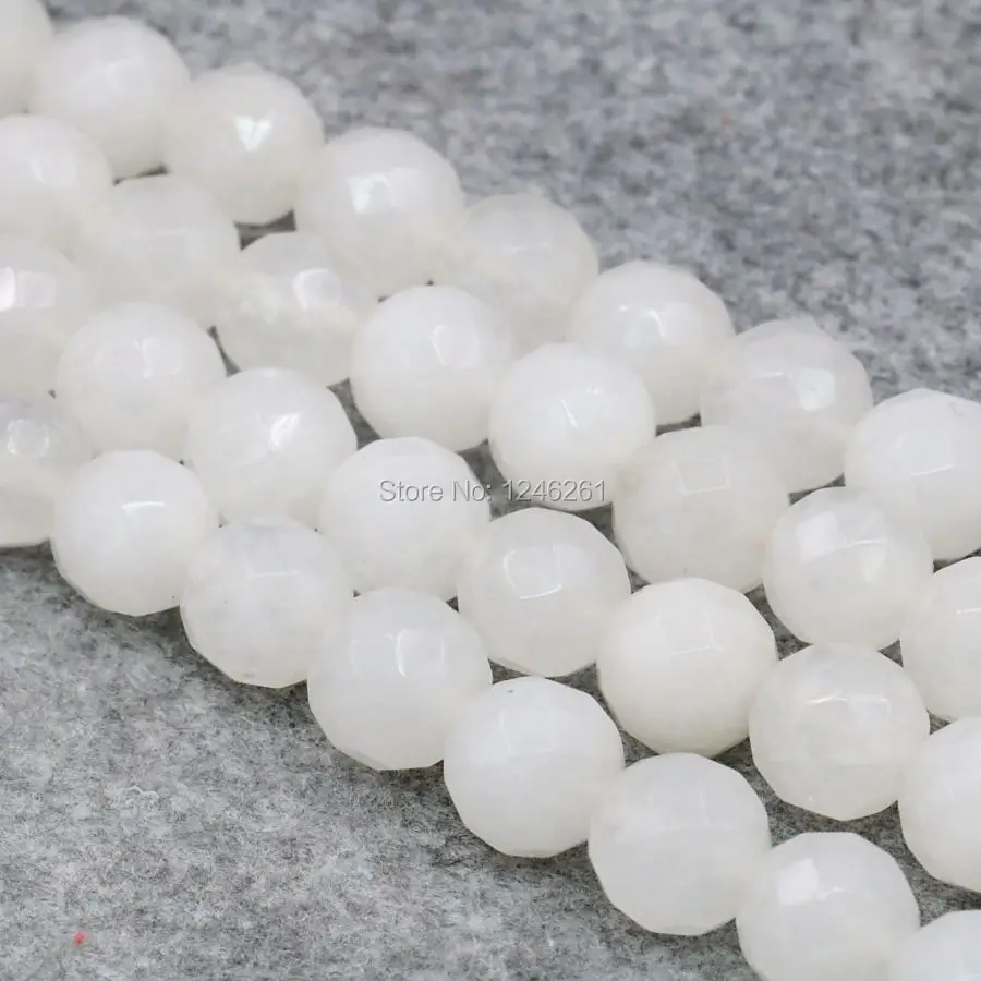Бусины Из Натурального Белого халцедона 4/8/10 мм | Украшения и аксессуары