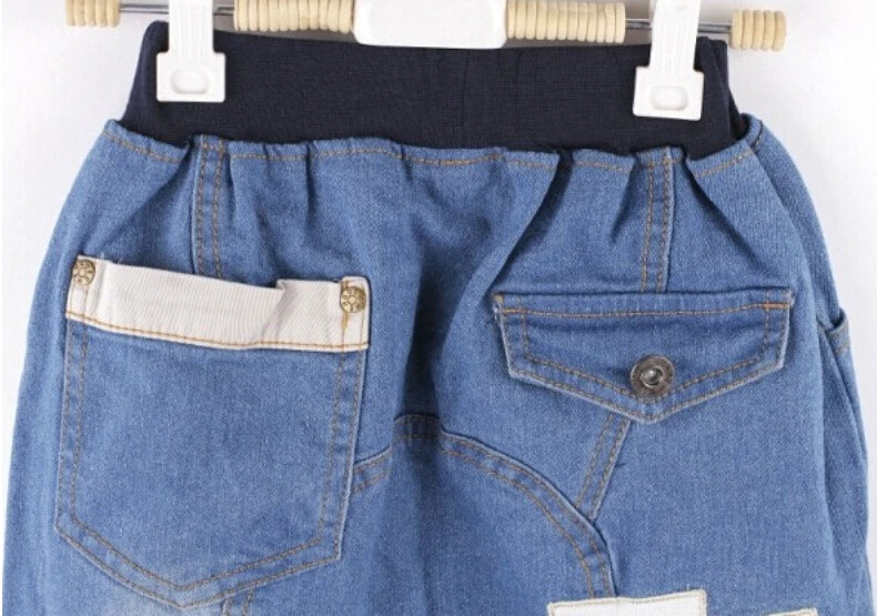 Одна часть детей джинсы мальчиков джинсовые брюки 2016 весна корейских шаровары