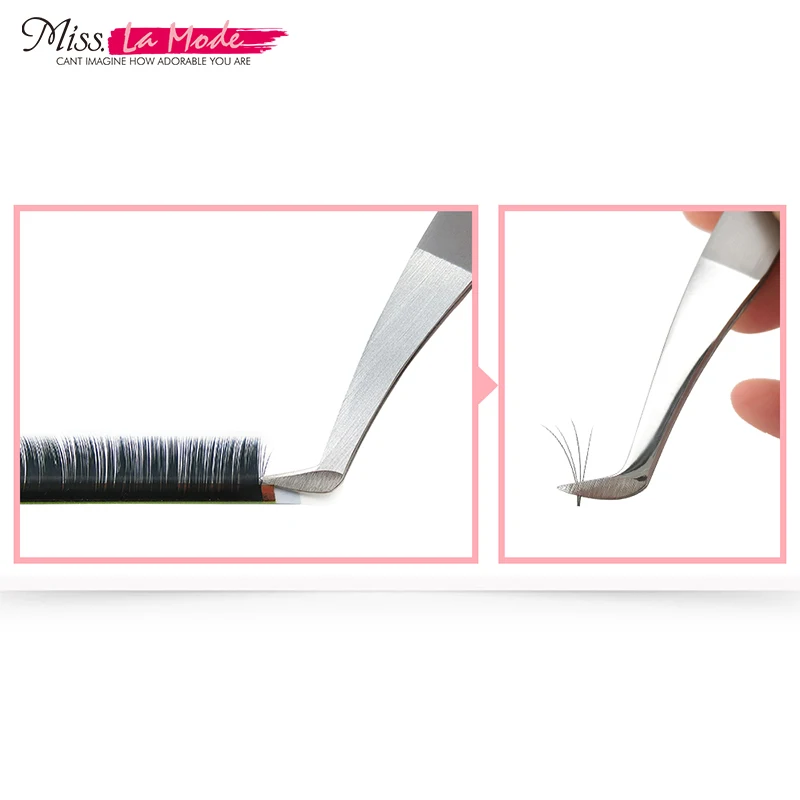 Пинцет Misslamode для наращивания ресниц антистатический пинцет из нержавеющей стали
