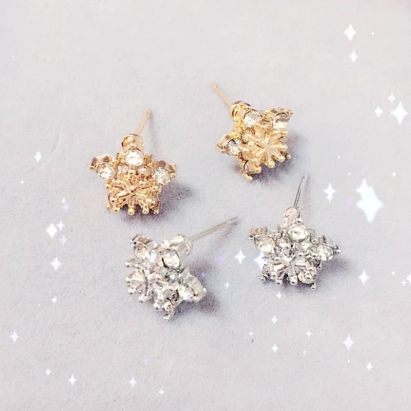 Корейские серьги модные ювелирные украшения блестящие звезды Искусственные