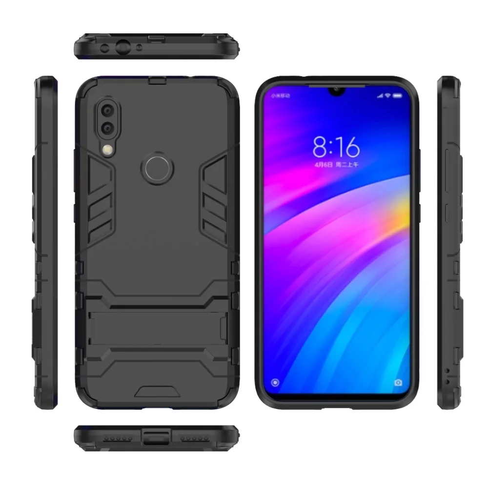Противоударный защитный чехол для Xiaomi Redmi 7 6 6A 5 5A 4 4X жесткий шт силиконовые чехлы