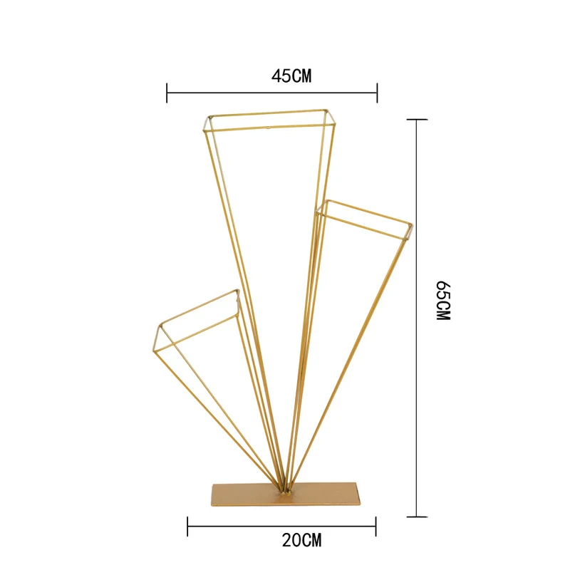 JAROWN Wedding Decoration Iron Flower Stand Stage Props Decor Road Sign Creative Flower Frame Photography Home Decoration - Color: E