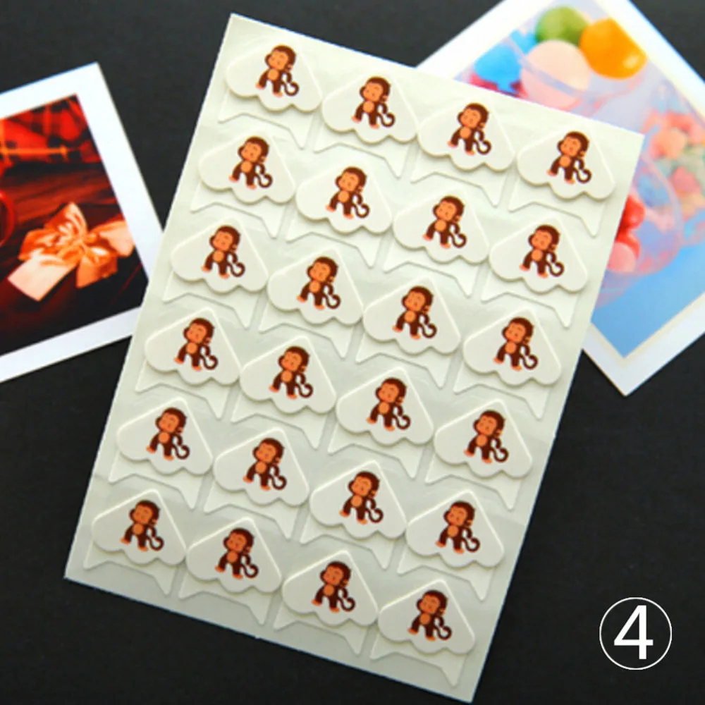 24 шт./лот DIY мультфильм Животные угловые наклейки милая бумага фотоальбомы рамка