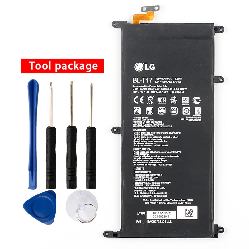 Оригинальный BL T17 Аккумулятор для планшета LG G PAD X 8 3 VK815 VK810 V522 4800mA|Аккумуляторы