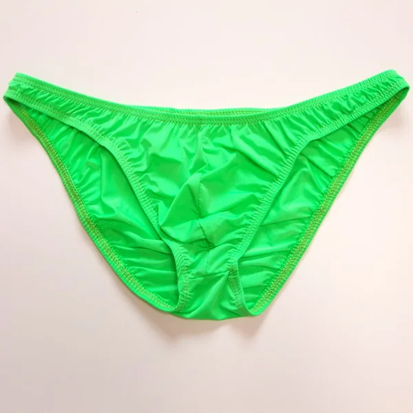 Мужские трусы с u-образным выпуклым мешочком для пениса низкой посадкой шелковое