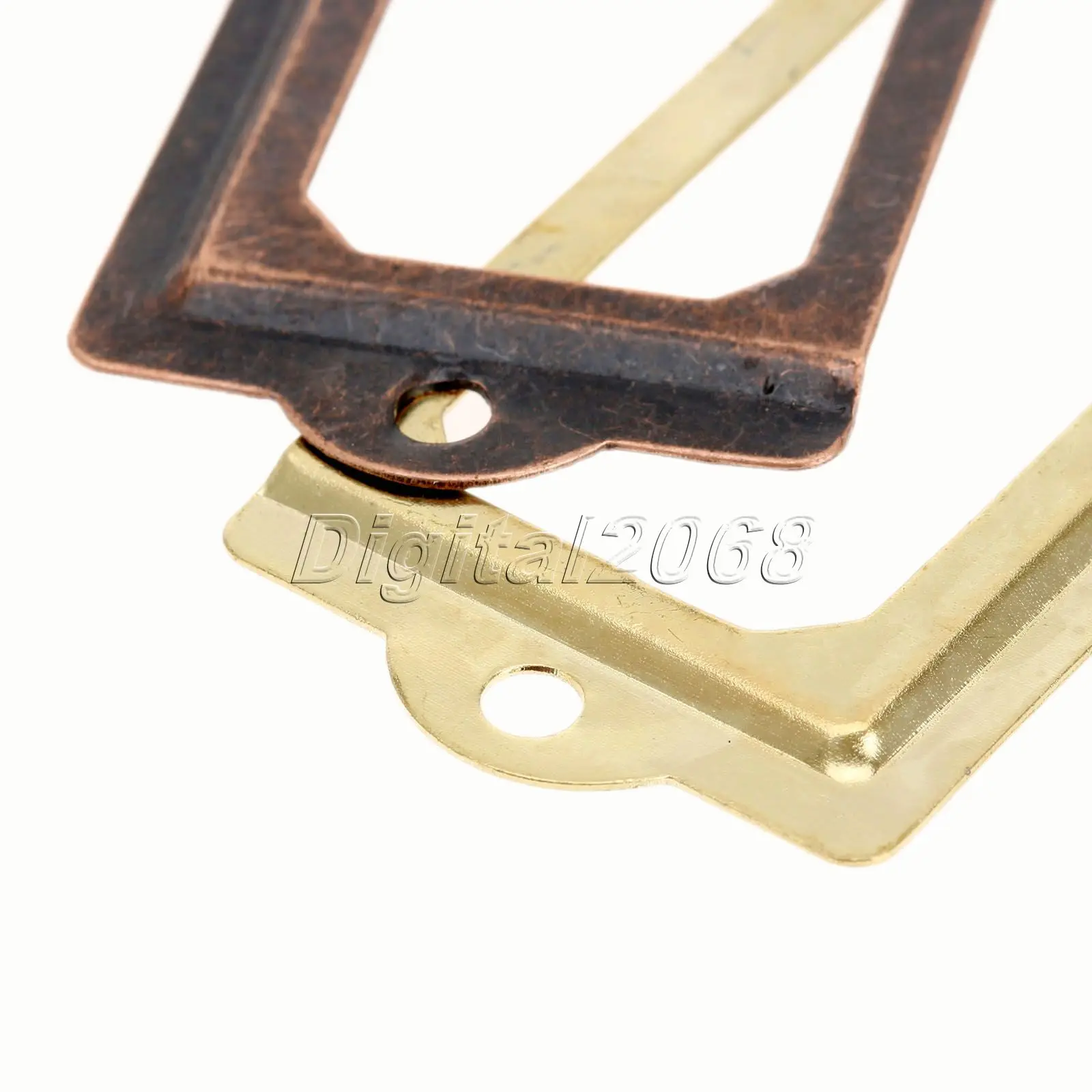 12 шт. латунные металлические этикетки 70x33 мм|label pull frame|label pulllabel holders for drawers |