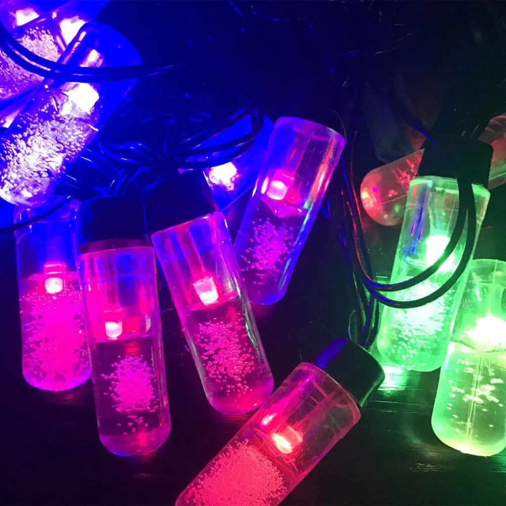 20 LED Battery Powered Bulb Column Christmas Tree Decoration Lamp String IP44 Courtyard Decorative Light Outdoor Lighting | Лампы и