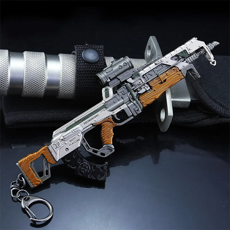 

APEX Legends Keyring Battle Royale Keychain VK47 Rifle Gun Model Key Chain APEX Weapons Children