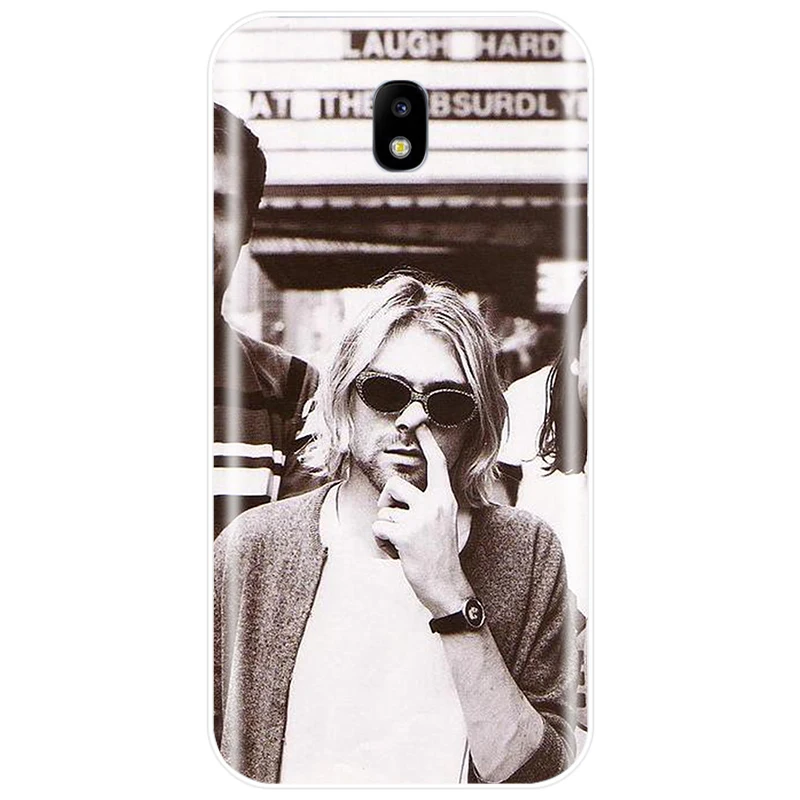 Nirvana Kurt Cobain Чехол для мобильного телефона TPU чехол для телефона для Samsung Galaxy J3 J4 J6 J8 J3 J5 J7 J5 J7 J3PRO J7 плюс