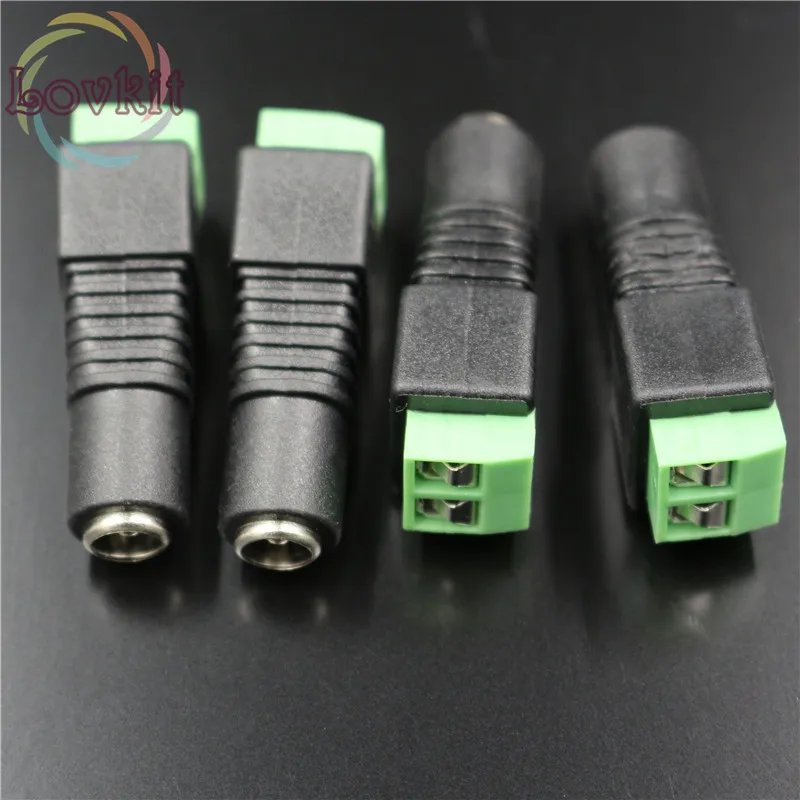 50/сумка гнездовой разъем Вилки для 5050/3528 SMD Светодиодная лента sigle цвет света DC