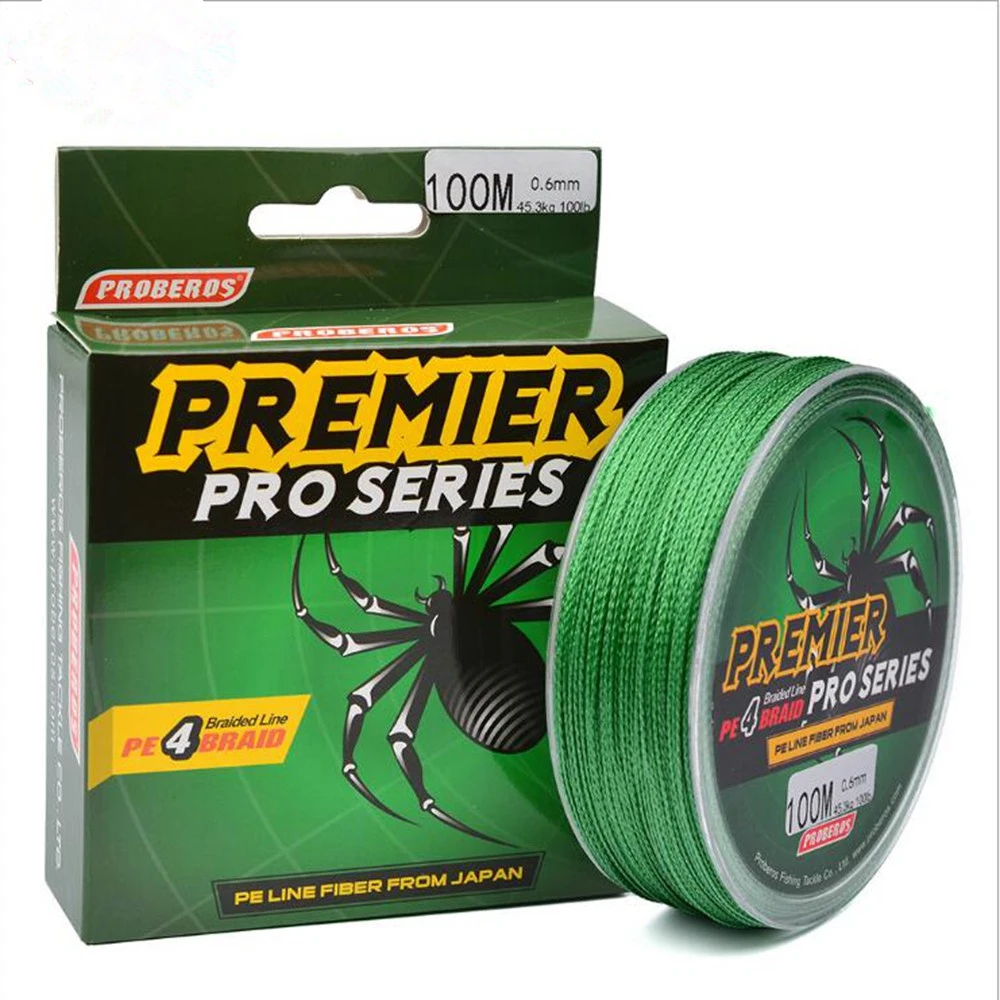 5 шт. 100 м твердая плетеная леска для ловли лошадей Спиннер цветов полиэтиленовая 0