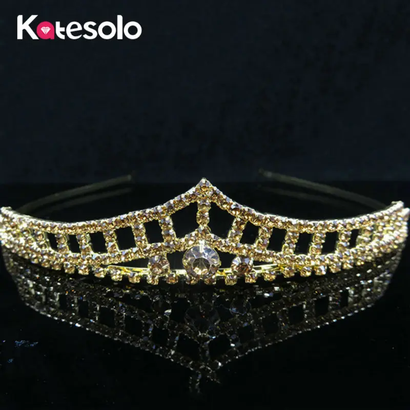 Элегантный Золотой Цвет с украшением в виде кристаллов Стразы Украшения для