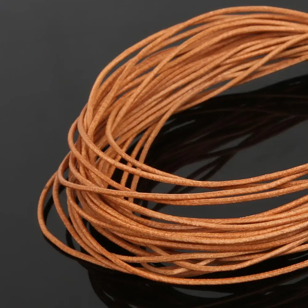 5 метров Лидер продаж 1 мм круглый шнур для ювелирных изделий из натуральной кожи