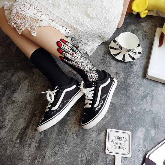 Новинка 2019 женские носки брендовые тяжелые для работы поклонения с золотыми