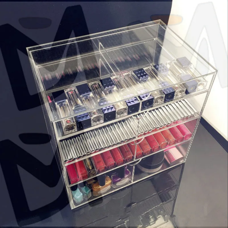 Акриловый косметический Органайзер для ювелирных изделий с защитой от царапин 4