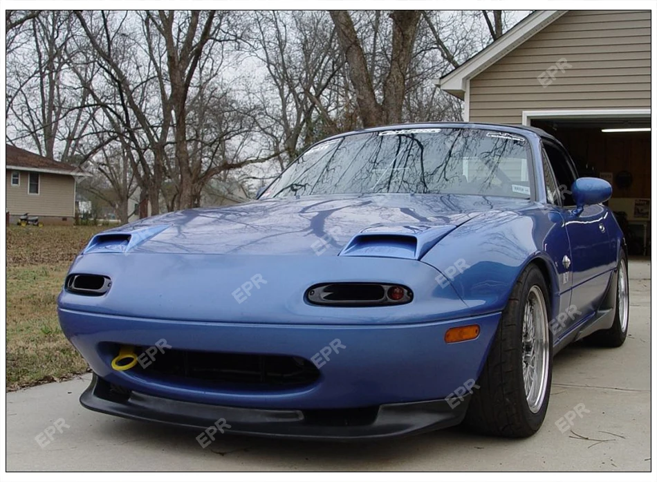 Для Mazda MX5 NA(1989-1997) армированный пластик Включите Singal индикатор Стекло волокна воздухозаборник Тип B тюнинг часть для MX5 на волокна Стекло воздуховод